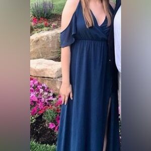Tobi Rhythm Cold Shoulder Maxi Dress Sise S
